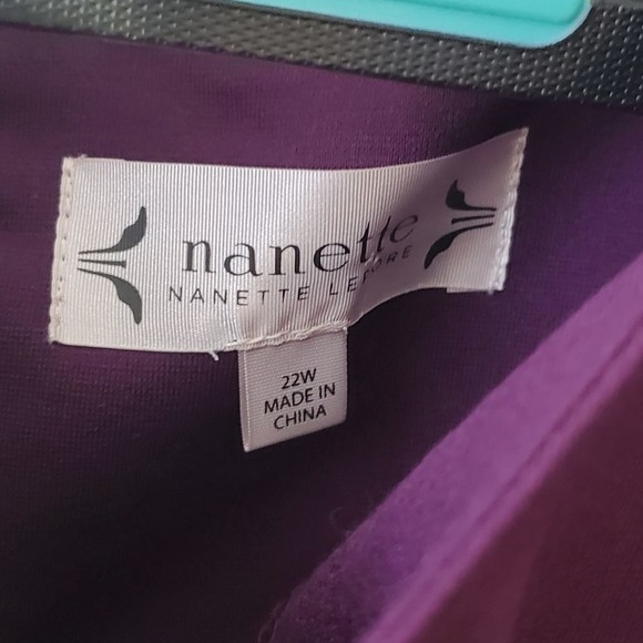 NANETTE Lepore velvet trimmed ruffle bell sleeve dress plus size 22W, 18W‎ - Picture 5 of 8